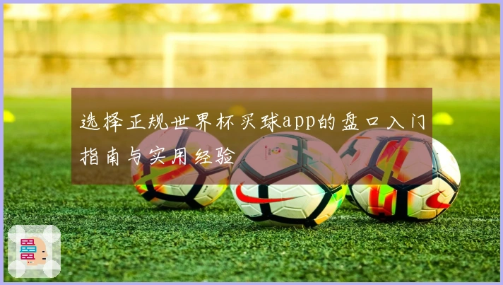 选择正规世界杯买球app的盘口入门指南与实用经验